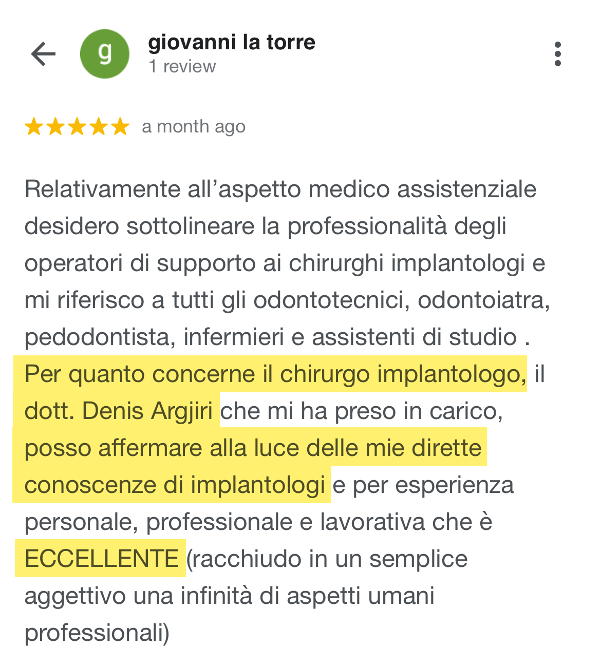 Testimonianza Dentista in Albania